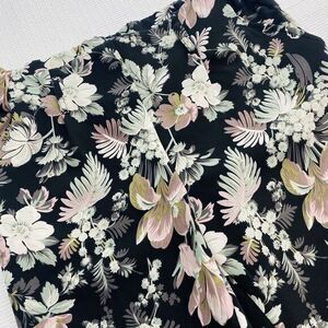 One by Chapter‎ One Women's Small Green Pink Floral Straight Leg Dress Pants